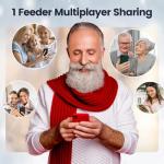 Camera Bird Feeder,Smart Bird Feeder with Camera,High-End Bamboo Birds Watching Cam,2K HD Came Solar Powered,AI Identify 16000+,Auto Capture Birds & Notify in Time, Ideal Gift for Backyard Birder