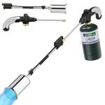 Sondiko Propane Torch Weed Burner, High Output Weed Torch Flamethrower, 30" Detachable Long Arm Heavy Duty Blow Torch For Garden, Wood, Ice, Snow, Melting(PROPANE TANK NOT INCLUDED)