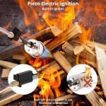 Sondiko Propane Torch Weed Burner, High Output Weed Torch Flamethrower, 30" Detachable Long Arm Heavy Duty Blow Torch For Garden, Wood, Ice, Snow, Melting(PROPANE TANK NOT INCLUDED)