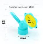 AUEAR, 3 Pack Plastic Bottle Watering Dual Head Spout Cap Sprinkler Plant Bonsai for Indoor Seedlings Garden Tool