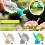 AUEAR, 3 Pack Plastic Bottle Watering Dual Head Spout Cap Sprinkler Plant Bonsai for Indoor Seedlings Garden Tool