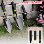 KEMAIER Heavy Duty Stainless Steel Garden Tool Set - Thoughtfully Crafted for Outdoor Patio Use, Perfect for Both Men and Women. Includes Gardening Trowel, Transplanting Shovel, and Hand Cultivators