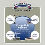 Armstrong Wild Bird Food Safflower Bird Seed, 20 Pounds - for Northern Cardinals, Rose-Breasted Grosbeaks and Black-Capped Chickadees - Ideal for Outside Feeders