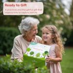 Gardening Set, Tool Kit, for Kids, STEM, Includes Tote Bag, Spade, Watering Can, Rake, Fork, Trowel and Gloves (Princess Pink)