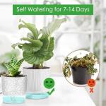 CWYEYE 4 Pack Self Watering Pots for Indoor Plants, 4" + 5.5" Flower Pots with Wick Rope and Reservoir, Plant Pots for African Violet, Spider Plant, Orchid