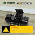 Filpestco Set of 4 Professional Grade Extra Large Tunnel Rat Snap Traps, Mouse Trap, Reusable Trap, Heavy Duty for Indoor and Outdoor Pest Control Rodent Solution