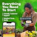 HOME GROWN Premium Monarch Butterfly Wildflower Seeds Mix (2oz) - 20000+ Non-GMO Milkweed Seeds for Monarch Butterflies - Perennial Wildflowers - Bulk Flower Seeds for Pollinator Gardens