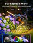 Govee Outdoor Garden Lights 2 Pack, RGBWWIC Smart LED Pathway Lights for Landscape Lighting and Christmas, 16 Million Colors and 64 Scenes, IP66 Waterproof for Outdoor Patio, Works with Alexa, Matter