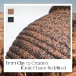 WORTH Clay-Pot-Style Plastic Planter Pots Set of 2 (Large: 17"Dia x 16"H & Small: 13"Dia x 13"H), Rustic style Flower Pots, Lightweight Plant Pots with Drainage Hole & Plug for Indoor & Outdoor Use