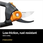 Fiskars Pruning Shears, Bypass Pruner that Cuts Through Stems up to 3/4-Inch, PowerGear Technology For More Power on Every Cut