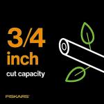 Fiskars Pruning Shears, Bypass Pruner that Cuts Through Stems up to 3/4-Inch, PowerGear Technology For More Power on Every Cut