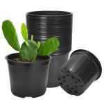 SLMKHHU 40 Pack 3 Gallon Nursery Plant Pots,10 Inch Plastic Garden Flower Seedling Planter Pot with Drainage Holes for Outdoor Indoor Plants,Gardening Gifts