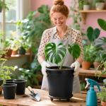 SLMKHHU 40 Pack 3 Gallon Nursery Plant Pots,10 Inch Plastic Garden Flower Seedling Planter Pot with Drainage Holes for Outdoor Indoor Plants,Gardening Gifts