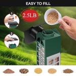 Bird Feeder Squirrel Proof Gravity Protection- Blue Jay Metal Bird Feeders for Outside Hanging - Mesh Cardinal Wild Bird Feeders Birdhouse, 2.5LB Capacity