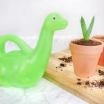 Cornucopia Brands Green Dinosaur Watering Can; Novelty Plastic Waterer Toddler-Friendly & Kid-Loved