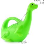 Cornucopia Brands Green Dinosaur Watering Can; Novelty Plastic Waterer Toddler-Friendly & Kid-Loved