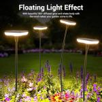 Solar Lights Outdoor Garden 4 Pack Solar Pathway Light 31" Tall Solar Landscape Lights 34LM Bright Up to 12H IP65 Waterproof Auto On/Off for Walkway Outside Yard Path Patio Lawn Flower Bed plant Decor