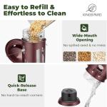 Kingsyard Squirrel Proof Bird Feeder for Outdoors Hanging, Metal Wild Bird Feeders with Removable Base and Baffle, Easy to Clean & Refill, 3 lbs Large Seed Capacity, Antique Copper