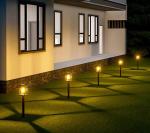 16-Pack Solar Lights Outdoor (Extra-Bright & Smart Auto On/Off), Solar Powered Garden Lights, Waterproof Solar Pathway Lights for Landscape, Path, Yard, Patio, Driveway, Walkway Decor (Warm White)