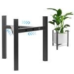 Airpark Plant Stand Indoor Adjustable, Metal Modern Plant Stands, Heavy Duty Stable Plant Pot Flower Holder Indoor Outdoor Corner, Fit 8 9 10 11 12 inch Pots, Black (Pot & Plant Not Included)
