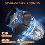 AOSEA Bright 10 Pack Solar Lights Outdoor IP65 Waterproof,LED Solar Lights for Outside,Landscape Lighting,Garden Decorative for Yard,Patio,Landscape,Pathway,Sidewalk,Driveway,Lawn (Warm)