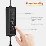 Bamworld Plant Stand with Grow Light Plant Shelf for Mutiple Pots Large Plant Holder for Living Room Patio Boho Home Decor for Gardening Warm Light