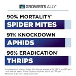 Grower's Ally Spider Mite Control Concentrate - Natural Insecticide & Spider Mites Killer for Plants Indoor & Outdoor - OMRI Listed Garden Pest Control - Bee, Pet & Kid Safe - 1 Qt, Makes 100 Gallons
