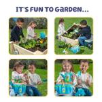BLUEY Gardening Set | Quality Garden Tool Kit for Kids and Toddlers | Includes Watering Can, Gloves, Two Shovels, Rake and Tote Bag