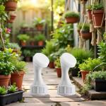 2Pcs White Mini Bottle Cap Sprinkler Portable Little Nozzle Sprinkler Head Bottle Watering Spout for Indoor Seedlings Plant, Lawn and Garden Sprinklers Garden Tool Watering Equipment