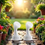 2Pcs White Mini Bottle Cap Sprinkler Portable Little Nozzle Sprinkler Head Bottle Watering Spout for Indoor Seedlings Plant, Lawn and Garden Sprinklers Garden Tool Watering Equipment