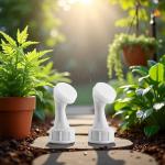 2Pcs White Mini Bottle Cap Sprinkler Portable Little Nozzle Sprinkler Head Bottle Watering Spout for Indoor Seedlings Plant, Lawn and Garden Sprinklers Garden Tool Watering Equipment