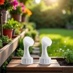 2Pcs White Mini Bottle Cap Sprinkler Portable Little Nozzle Sprinkler Head Bottle Watering Spout for Indoor Seedlings Plant, Lawn and Garden Sprinklers Garden Tool Watering Equipment