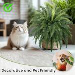 FOREST PRINCE 35" Ferns Artificial Bush Plants Large, 2 Artificial Boston Ferns with 39 Fronds for Outdoors Home Decor