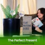 Iridescent Self Watering Globes, Glass Rainbow Plant Watering Globes, Self Watering Planter Insert, Automatic Plant Waterer Indoor (Medium-2 Pcs Iridescent, Medium)