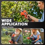 VOTREK Electric Pruning Shears Cordless, [1.6'' Cutting Diameter] Professional Battery Powered Pruner, Garden Scissors for Tree Trimming Branch Cutter [SK5 Blades] [Brushless Motor] [LCD Display]