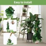 Moss Pole Monstera Plant Support: 4 Pack 16 inch Stackable Coco Coir Moss Totem Stake Tall Plants Rod Stand Grow Stick Moss Holder for House Live Plant,Indoor Climbing Potted,Vine,Pothos,Philodendron