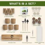 AVERGO Bonsai Tree Kit – Grow 5 Unique Varieties