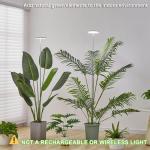 yadoker Plant Grow Light, LED Growing Light Full Spectrum for Indoor Plants,Height Adjustable, Automatic Timer, 5V Low Safe Voltage,Idea for Large Plant Light