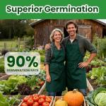 55 Vegetable Seeds Variety Pack - 39,000+ Heirloom Seeds for Planting Vegetables and Fruits, Non-GMO Garden Seeds for Outdoor Planting Christmas Unique Gift for Mother, Women, Mom, Friend