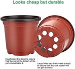 MIXC Plant Nursery Pots with Humidity Dome 4" Soft Transparent Plastic Gardening Pot Planting Containers Cups Planter Small Starter Seed Starting Trays for Seedling with 10pcs Plant Labels，30 Sets