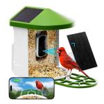 Birvio™ Smart Bird Feeder with Camera, Solar Powered, 1080P HD WiFi Live Stream, AI Bird Identification, Instant Motion Alerts