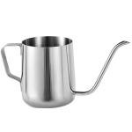 Small Plant Watering Can, 12oz/350ml Stainless Steel Tiny Mini Plant Watering Pot with Long Spout Accessories Tools for Indoor Outdoor Garden Flowers Bonsai (Silver)