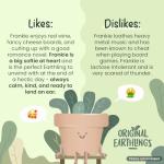 Original Earthlings Sitting Small Plant Pot - 4 Inch Cute Plant Pot - Succulent & Cactus Christmas Planters, Removable Drainage Plug, Cute Decor Plant Gifts for Plant Lovers, Teacher Gifts