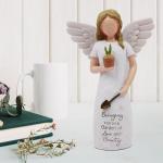 AcowSpt Gardening Gifts for Women, Gift for Gardeners Woman, Garden Gifts Women, Unique Gardening Gift, Garden Angel, Sculpted Hand-Painted Angel Figurine