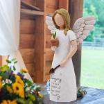 AcowSpt Gardening Gifts for Women, Gift for Gardeners Woman, Garden Gifts Women, Unique Gardening Gift, Garden Angel, Sculpted Hand-Painted Angel Figurine