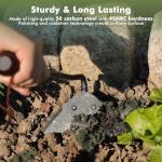 Restmo Heavy Duty Hoe Garden Tool, Suitable for use on Hard Soil, Thickened Garden Hoe for Weeding, Digging Trenches, Planting Vegetables, and Loosening Soil