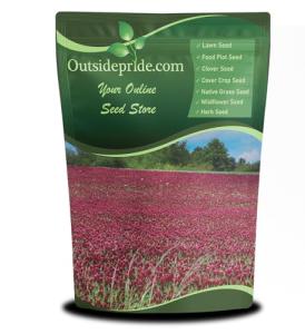 Outsidepride Crimson Clover Seeds - 10 lbs. Annual, Nitrocoated, & Inoculated Ground Cover Seeds, Ideal Clover Seed for Lawn, Cover Crop, Pasture, Hay, Green Manure & Wildlife Forage