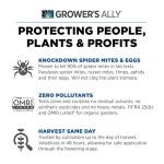 Grower's Ally Spider Mite Spray - Ready-to-Use Insect & Spider Mites Killer for Plants Indoor & Outdoor - OMRI Listed Garden Pest Control Plant Spray - Bee, Pet & Kid Safe Natural Formula - 24 Oz