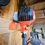 Upgraded Trimmer Rack Wall Mount - 8" Heavy Duty Weed Eater Hanger for Garage Wall Bracket, Garden Power Tool Holder Organizer Hooks for Grass Trimmer, Hedge Trimmer, Leaf Blower and Chainsaw, 4 Pack