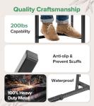 AZADESJET Plant Stand Indoor Adjustable, Metal Modern Indoor Plant Stand, Heavy Duty Plant Stands Outdoor Corner, Stable Plant Holder, Fits 8 to 12 Inches Pots, Black, 1 Pack, Pot & Plant Not Included